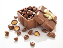 Chocolate Present with Honeycomb Surprise